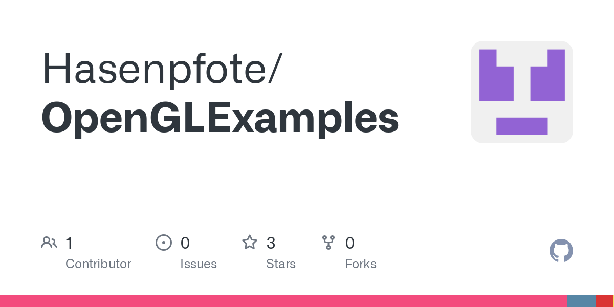 Contribute to Hasenpfote/OpenGLExamples development by creating an account on GitHub.