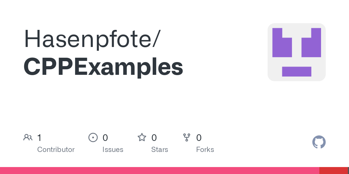 Contribute to Hasenpfote/CPPExamples development by creating an account on GitHub.